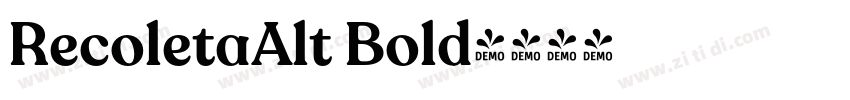 RecoletaAlt Bold字体转换